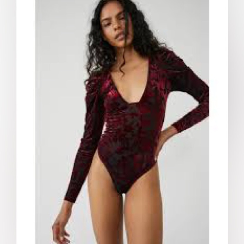 NWT FREE PEOPLE MAGIC HOUR BODY SUIT MIDNIGHT S